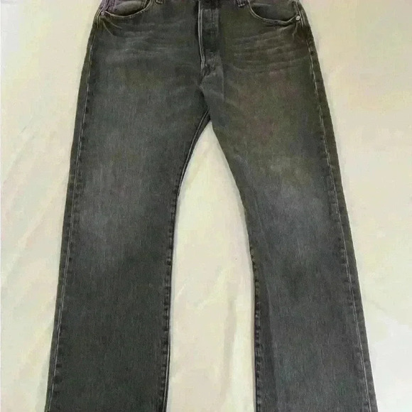 Unisex Original Levi’s 501 Black Denim Jeans  5 Pocket Design 36x30 - Picture 2 of 13